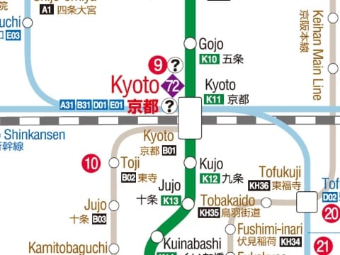 Kyōto Metro Map