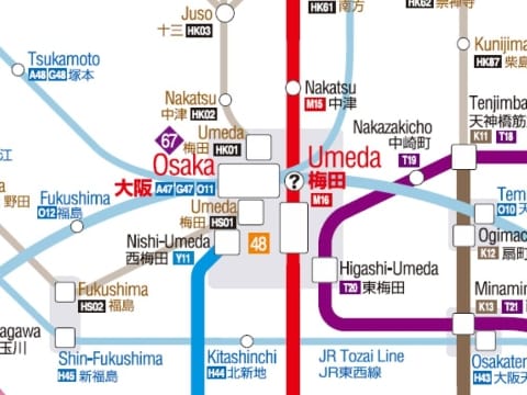Ōsaka Metro Map
